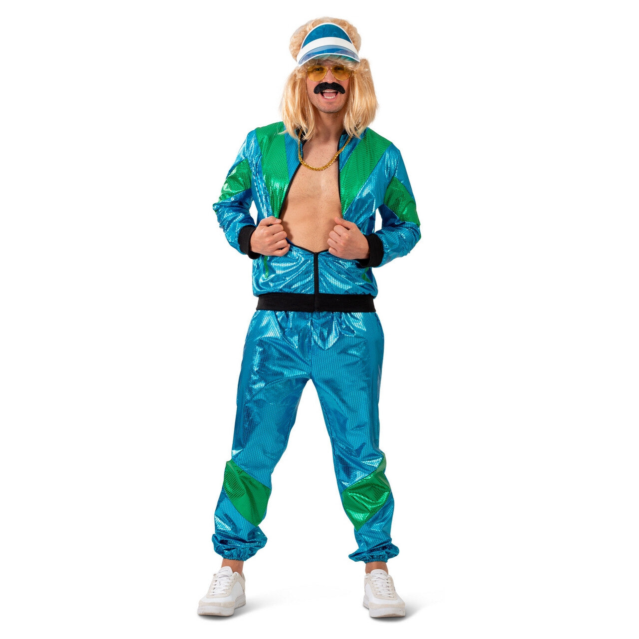 Op deze afbeelding zie je een Kostuums, van het merk Funny Fashion. Heel Erg Fout Trainingspak Dilano Man Kostuum