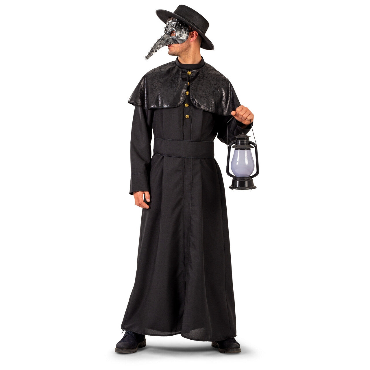 Op deze afbeelding zie je een Kostuums, van het merk Funny Fashion. Dokter Pestplaag Man Kostuum