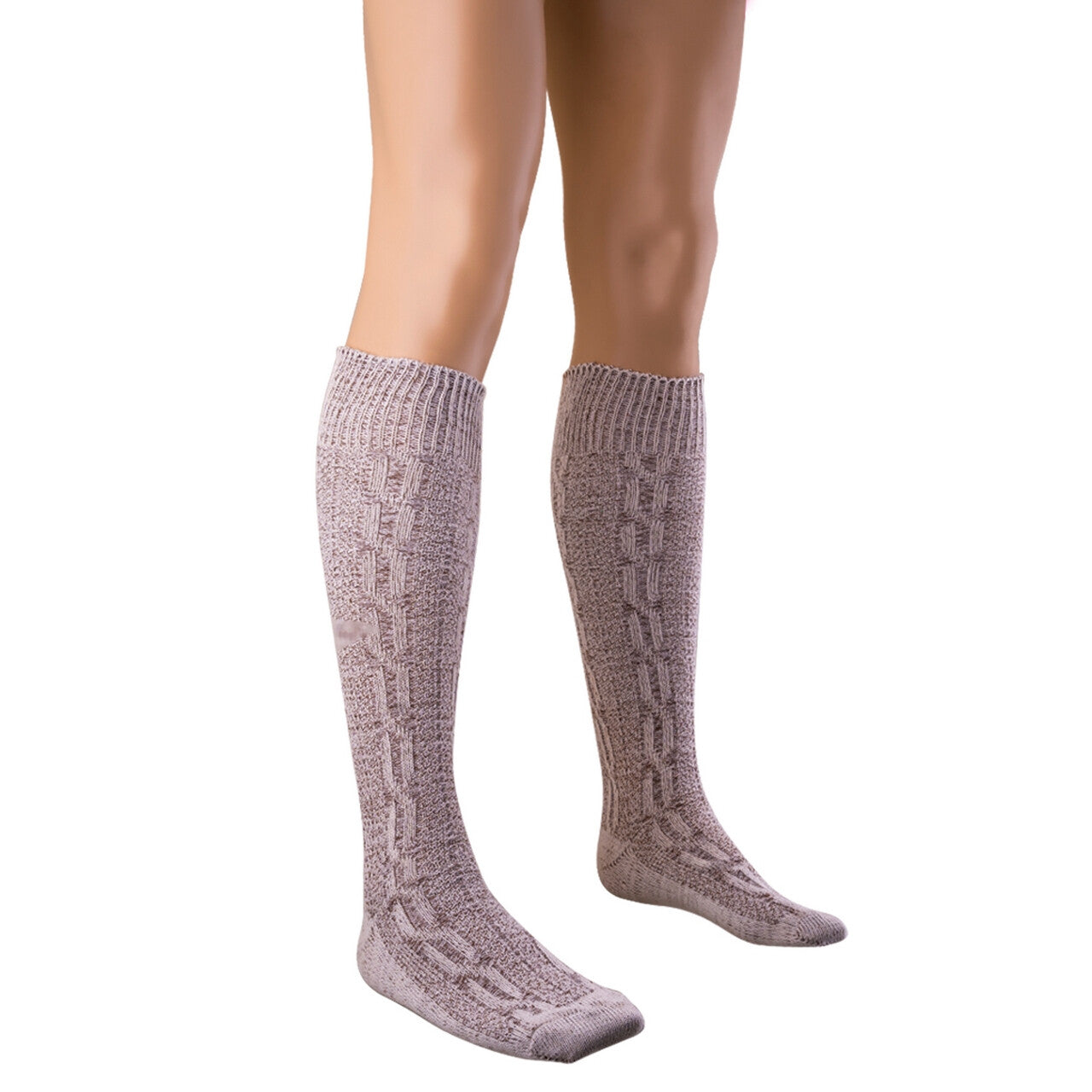 Op deze afbeelding zie je een Accessoires, van het merk Funny Fashion. Tiroler Sokken Grijs 40 Centimeter