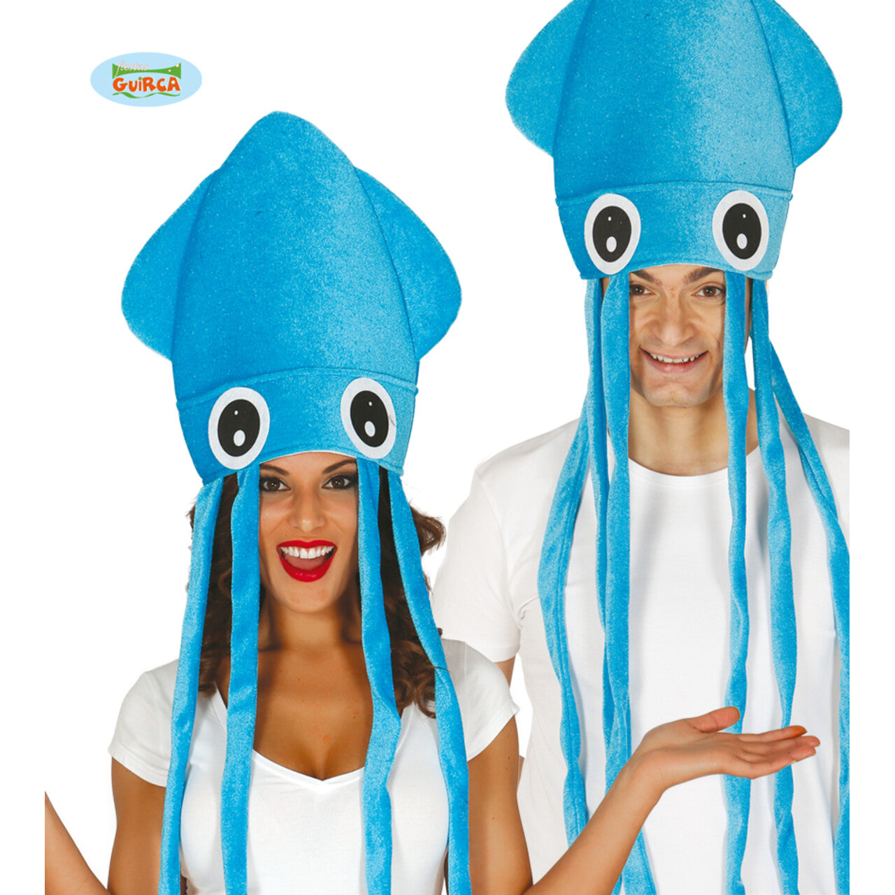 Op deze afbeelding zie je een Accessoires, van het merk Guirca. Hoofddeksel Blauwe Octopus Inktvis