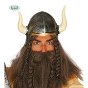 Op deze afbeelding zie je een Accessoires, van het merk Guirca. Barbaarse Helm Met Hoorns