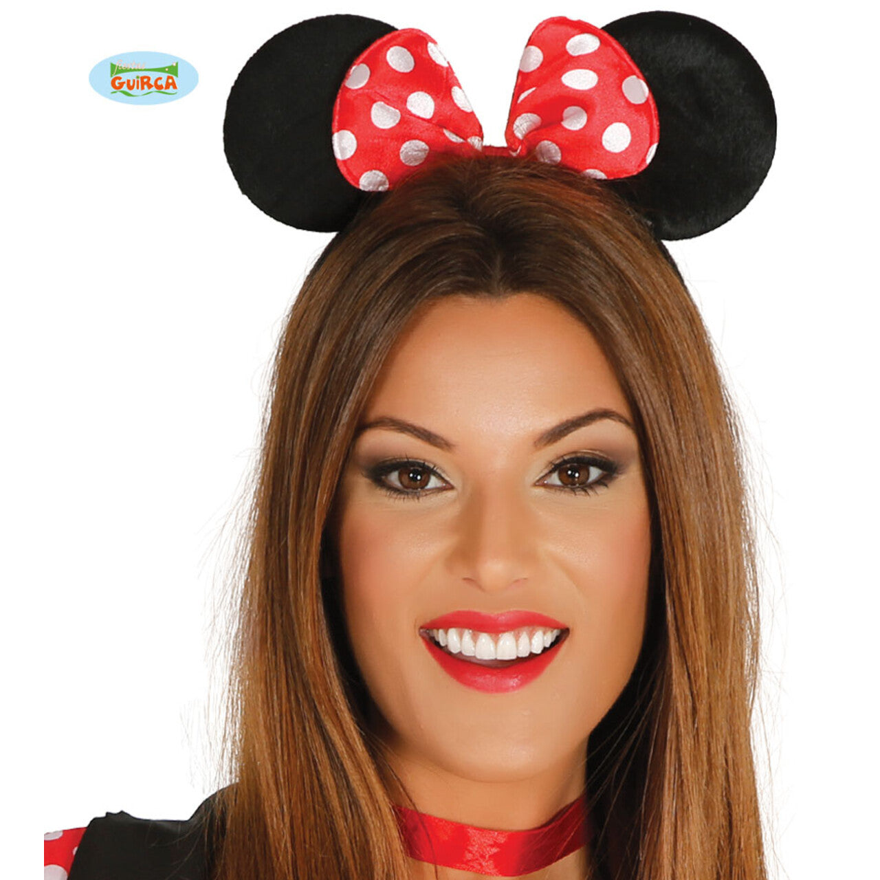 Op deze afbeelding zie je een Accessoires, van het merk Guirca. Haarband Minnie Muis Met Oren En Strik