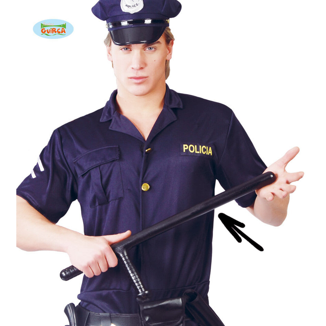 Op deze afbeelding zie je een Accessoires, van het merk Guirca. Lekker Lange Wapenstok Politie 60 Centimeter