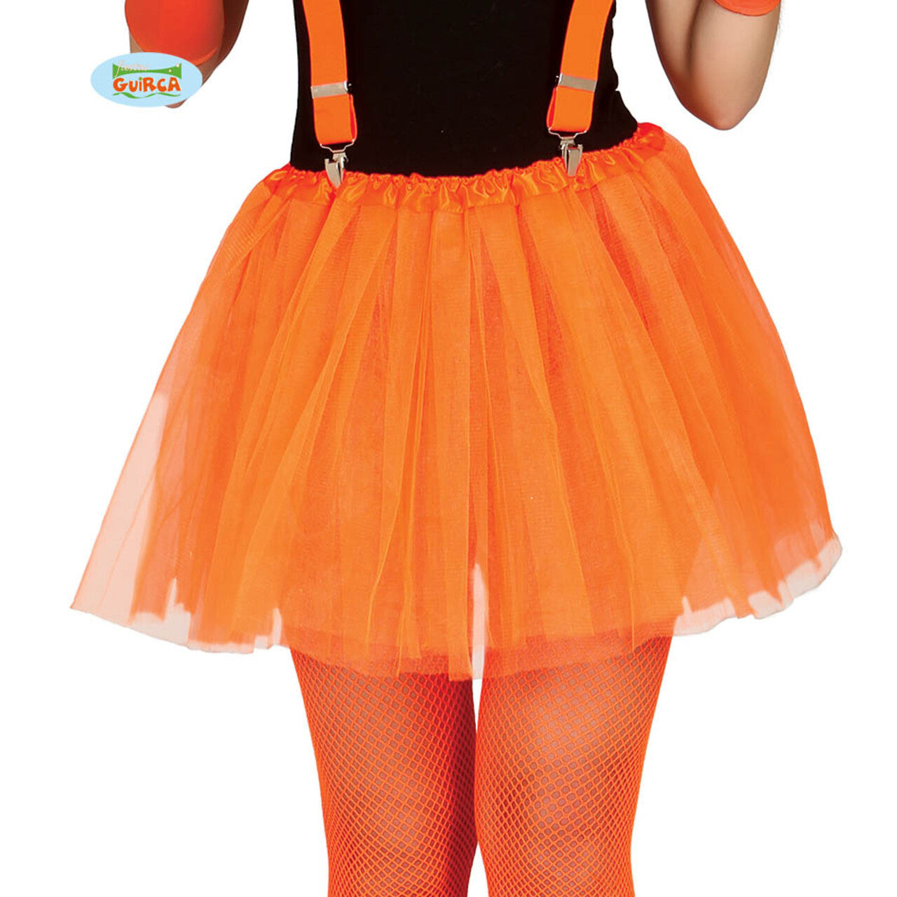 Op deze afbeelding zie je een Accessoires, van het merk Guirca. Disco Dansvloer Ster Tutu Oranje Meisje
