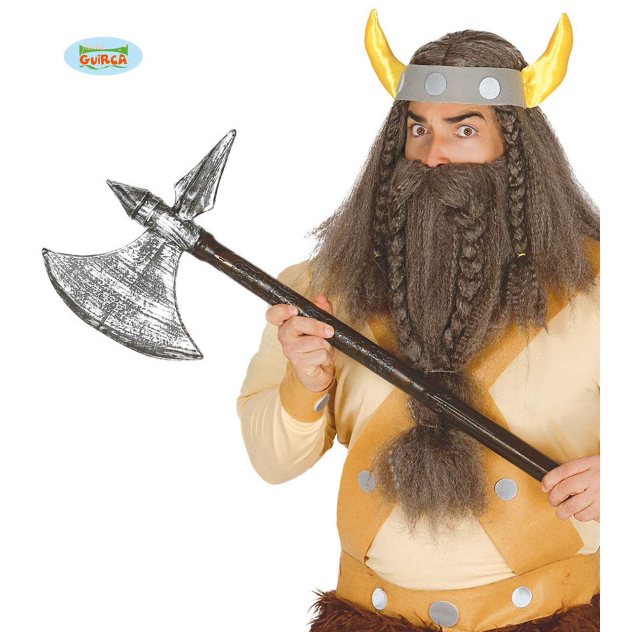 Op deze afbeelding zie je een Accessoires, van het merk Guirca. Bijl Barbaarse Germaan 83 Centimeter