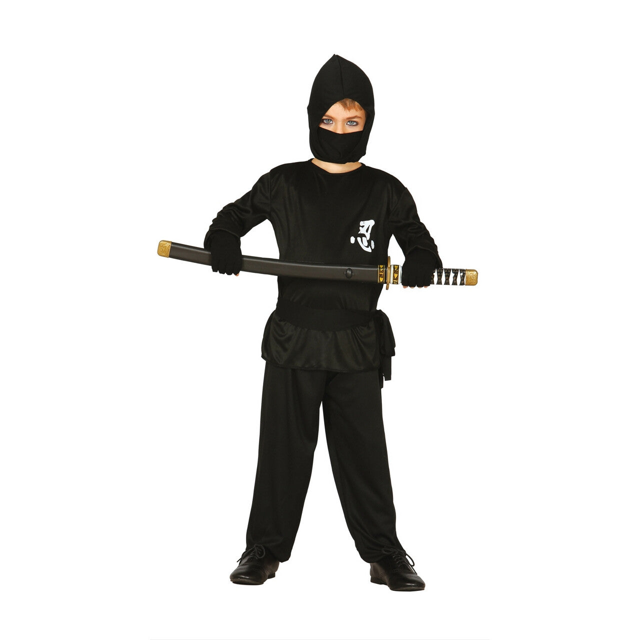 Op deze afbeelding zie je een Kostuums, van het merk Guirca. Niek De Ninja Jongen Kostuum