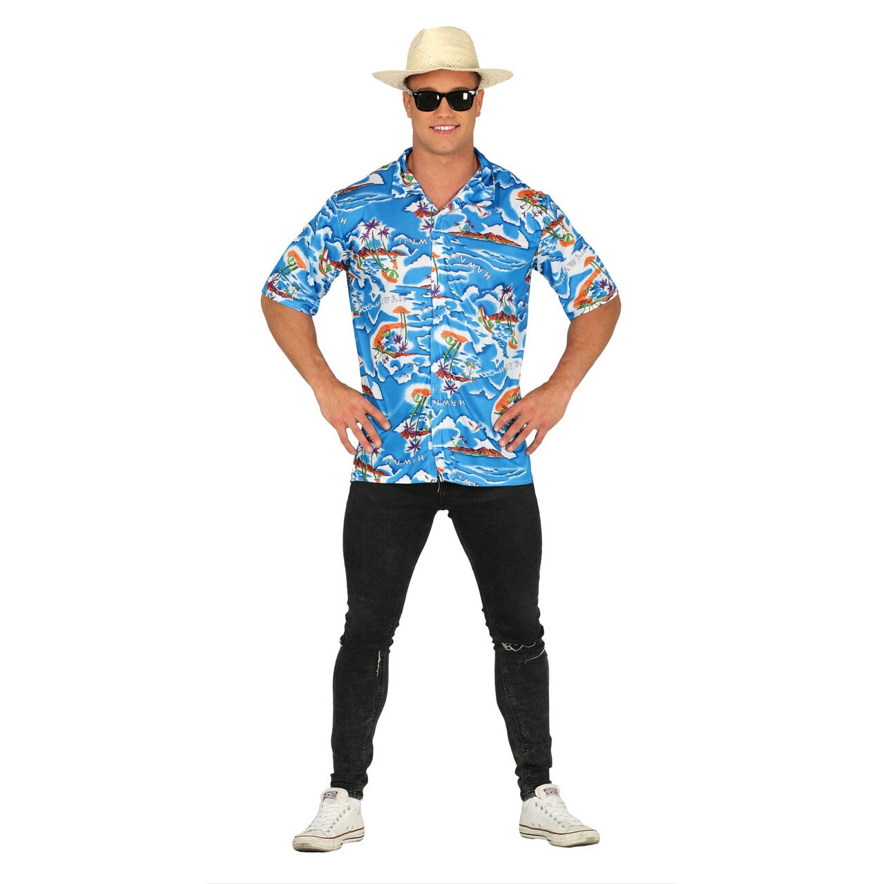 Op deze afbeelding zie je een Kostuums, van het merk Guirca. Amerikaanse Toerist Man