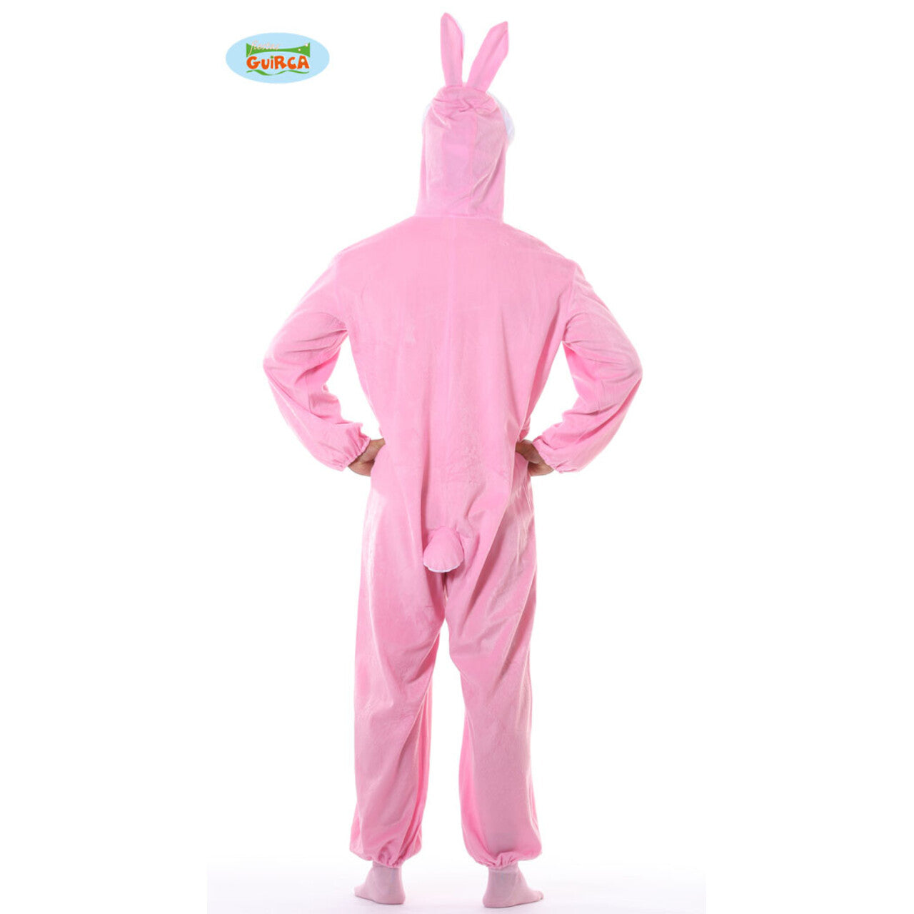 Op deze afbeelding zie je een Kostuums, van het merk Guirca. Roze Konijn Bertus Bunny Kostuum