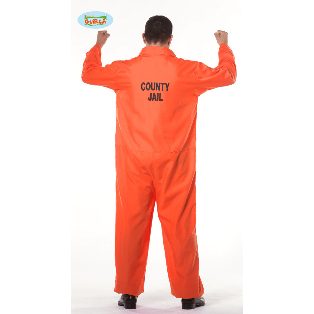 Op deze afbeelding zie je een Kostuums, van het merk Guirca. Amerikaanse Gevangene Guantanamo Man Kostuum
