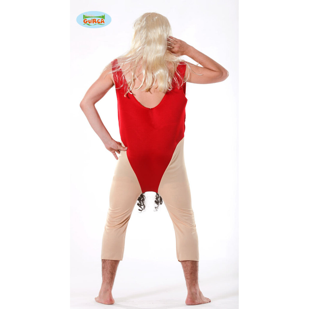 Op deze afbeelding zie je een Kostuums, van het merk Guirca. Baywatch Travestiet Man Kostuum
