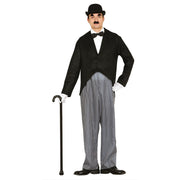Op deze afbeelding zie je een Kostuums, van het merk Guirca. Charlie Chaplin De Komiek Man Kostuum