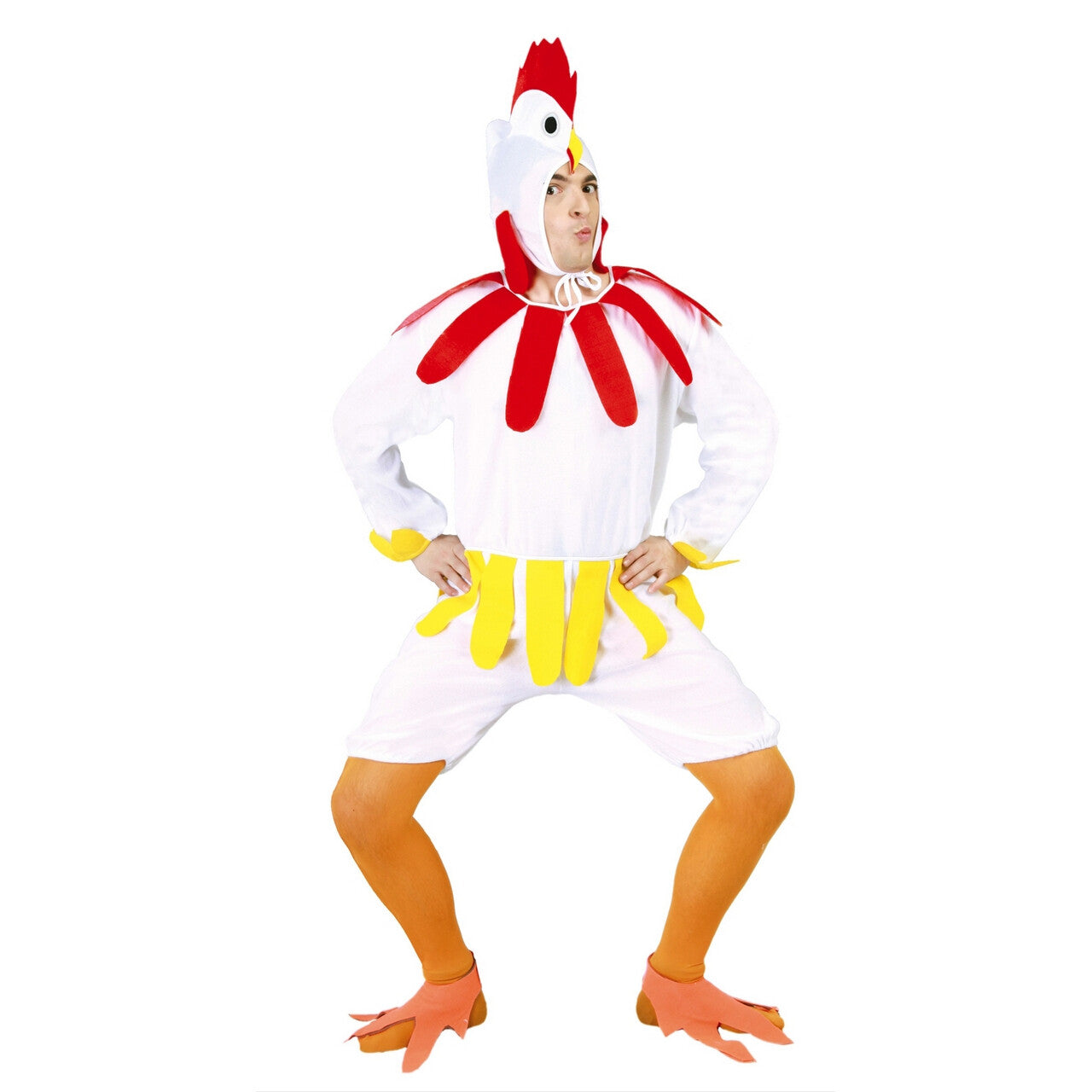 Op deze afbeelding zie je een Kostuums, van het merk Guirca. Toktok Kip Man Kostuum