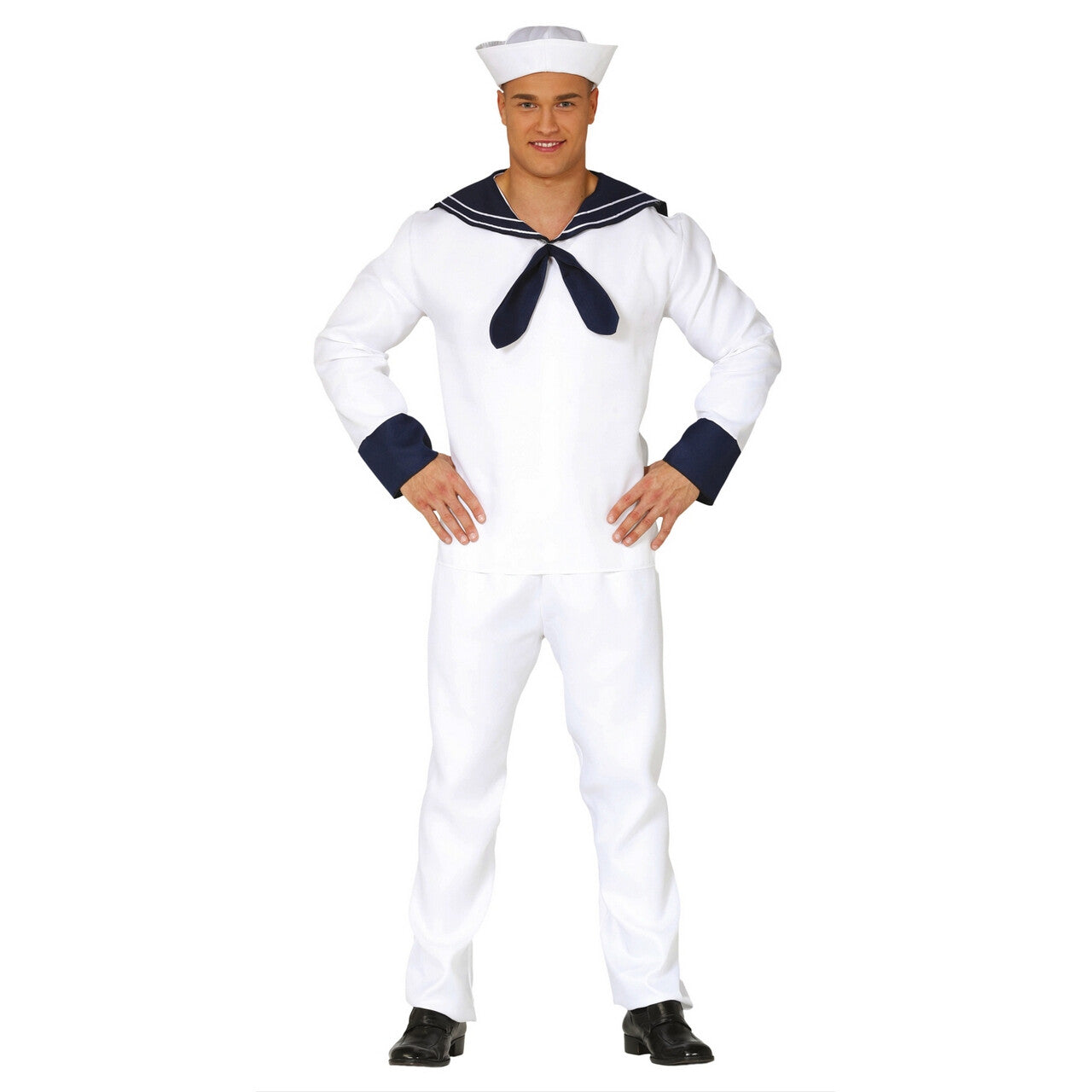 Op deze afbeelding zie je een Kostuums, van het merk Guirca. Zeewaardig Matroos Man Kostuum