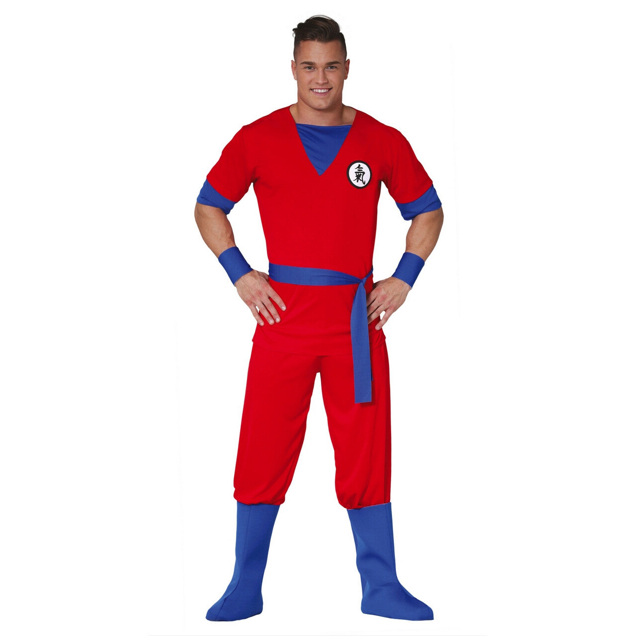 Op deze afbeelding zie je een Kostuums, van het merk Guirca. Rood Jiujitsu Ninja Man Kostuum