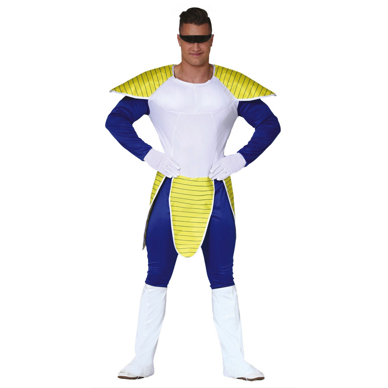 Op deze afbeelding zie je een Kostuums, van het merk Guirca. Buitenaardse Space Samurai Vegeta Man Kostuum
