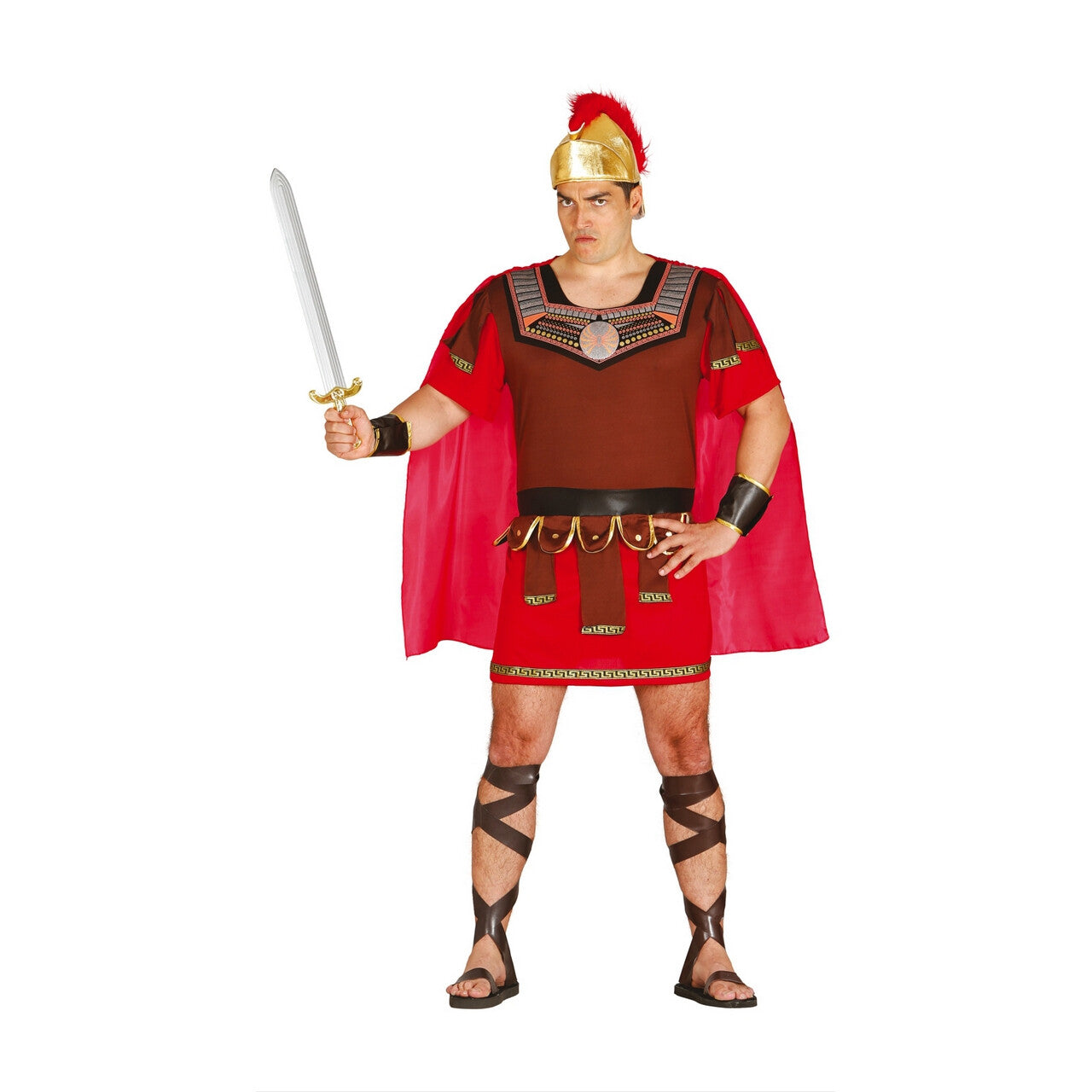 Op deze afbeelding zie je een Kostuums, van het merk Guirca. Romeinse Legeraanvoerder Centurion Man Kostuum