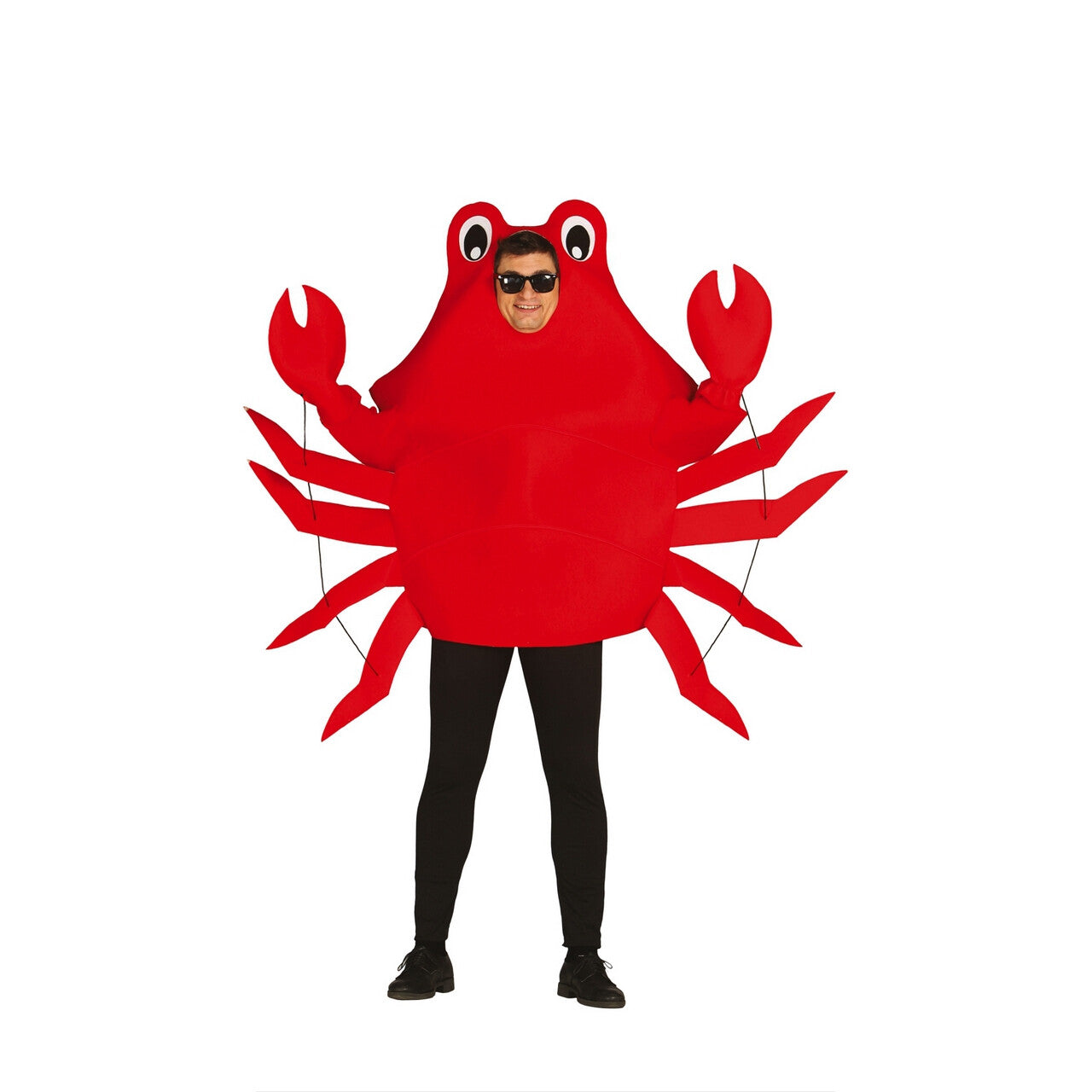 Op deze afbeelding zie je een Kostuums, van het merk Guirca. Vuurrode Krab Kostuum