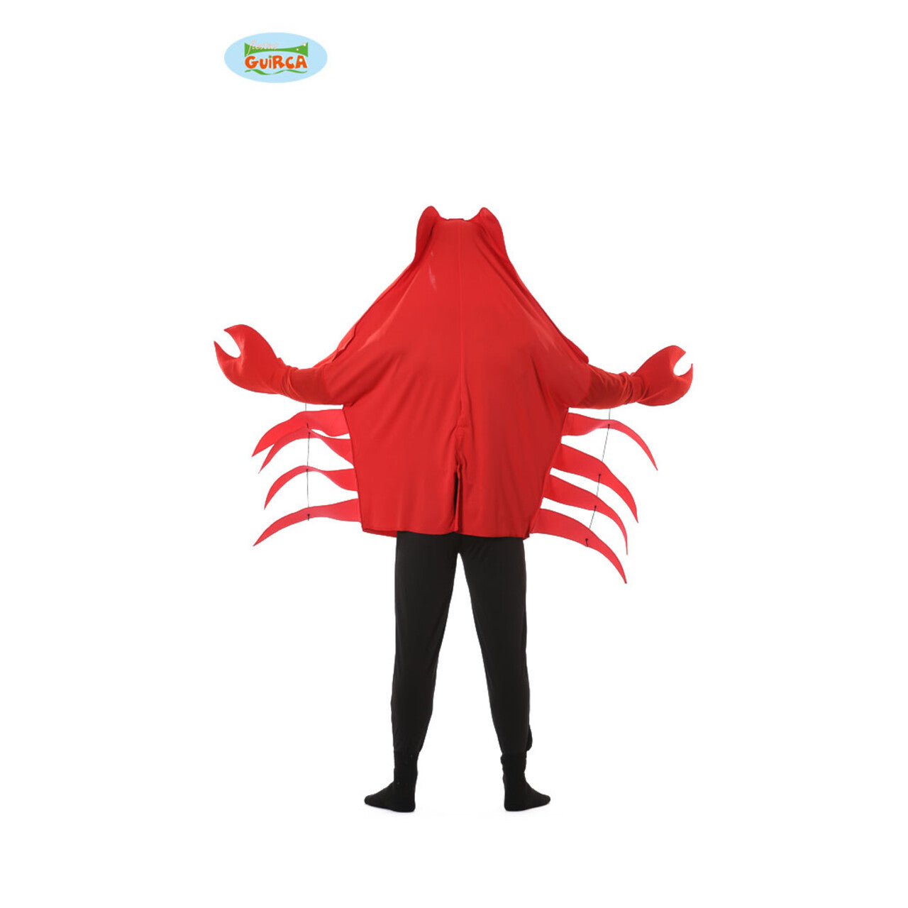 Op deze afbeelding zie je een Kostuums, van het merk Guirca. Vuurrode Krab Kostuum