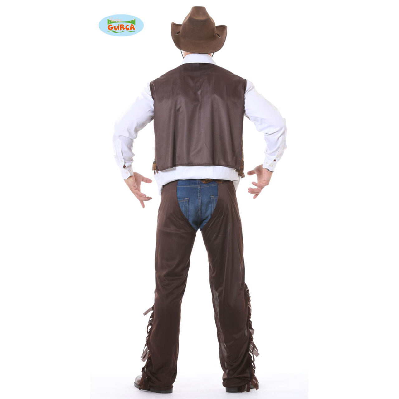 Op deze afbeelding zie je een Kostuums, van het merk Guirca. Get Your Gun Cowboy Man Kostuum