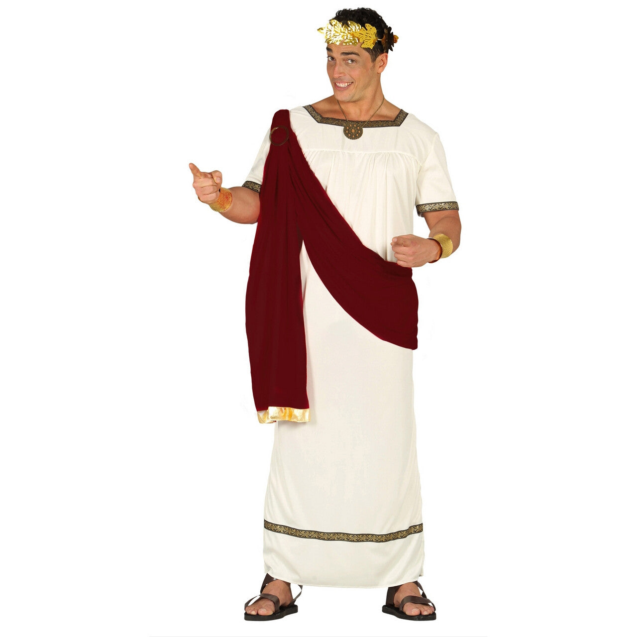 Op deze afbeelding zie je een Kostuums, van het merk Guirca. Machtige Keizer Augustus Man Kostuum