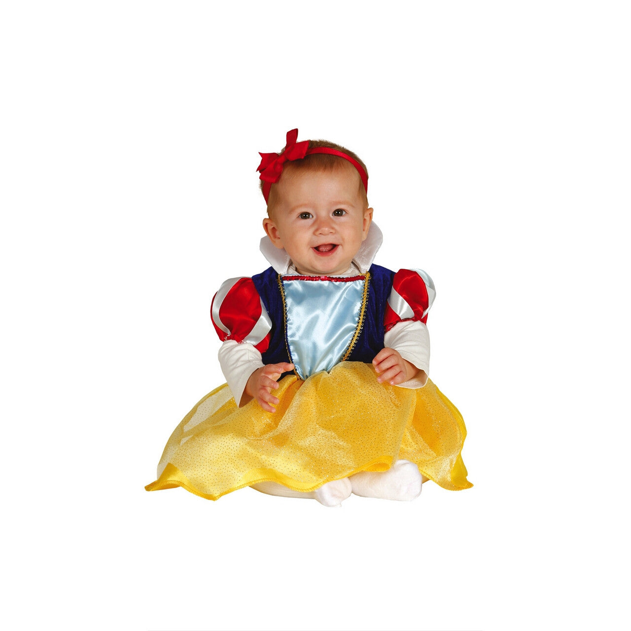 Op deze afbeelding zie je een Kostuums, van het merk Guirca. Mini Sneeuwwitje Prinses Baby Meisje Kostuum