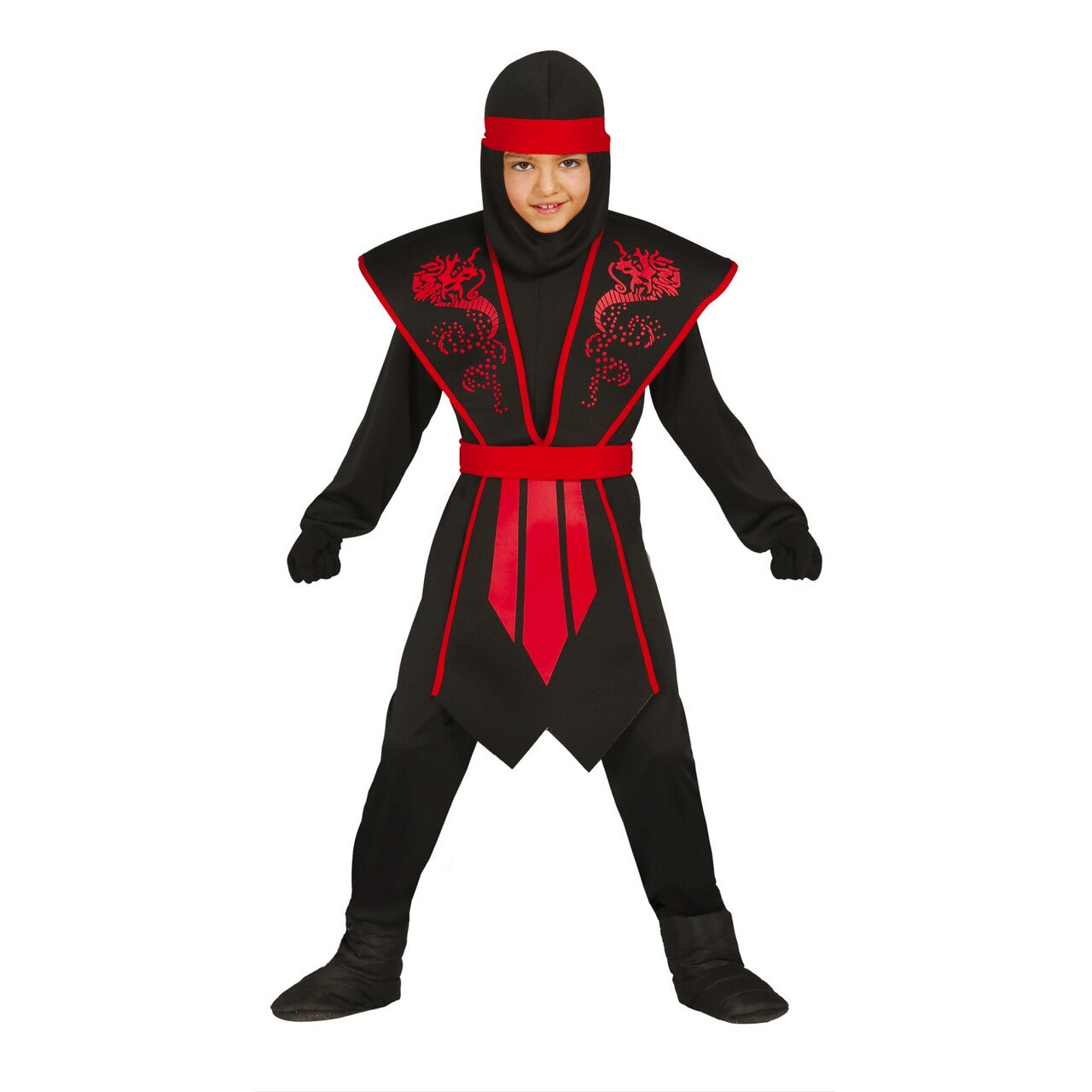 Op deze afbeelding zie je een Kostuums, van het merk Guirca. Soepel Als Een Slang Ninja Jongen Kostuum