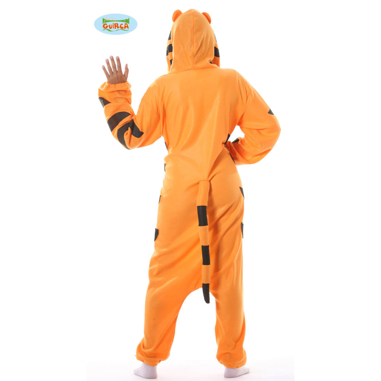 Op deze afbeelding zie je een Kostuums, van het merk Guirca. Soepele Tijger Jumpsuit Vrouw Kostuum