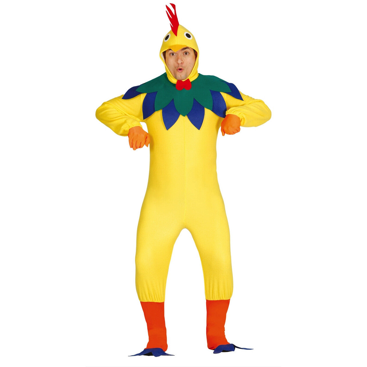 Op deze afbeelding zie je een Kostuums, van het merk Guirca. Kraaiende Haan Kostuum