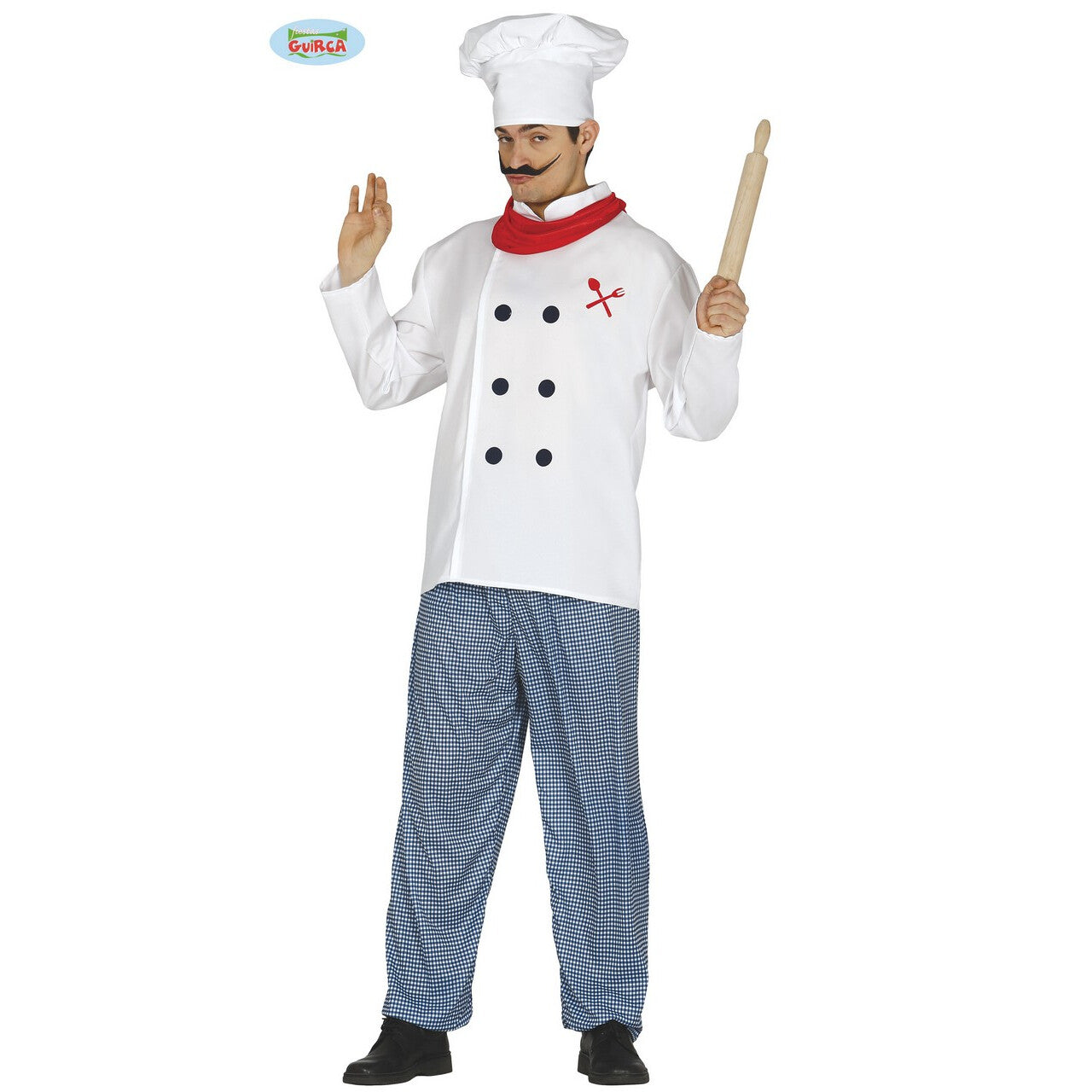 Op deze afbeelding zie je een Kostuums, van het merk Guirca. Le Chef Bon Appetite Man Kostuum