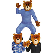 Op deze afbeelding zie je een Kostuums, van het merk Guirca. Knuffel Beer Hoofd En Handen Man