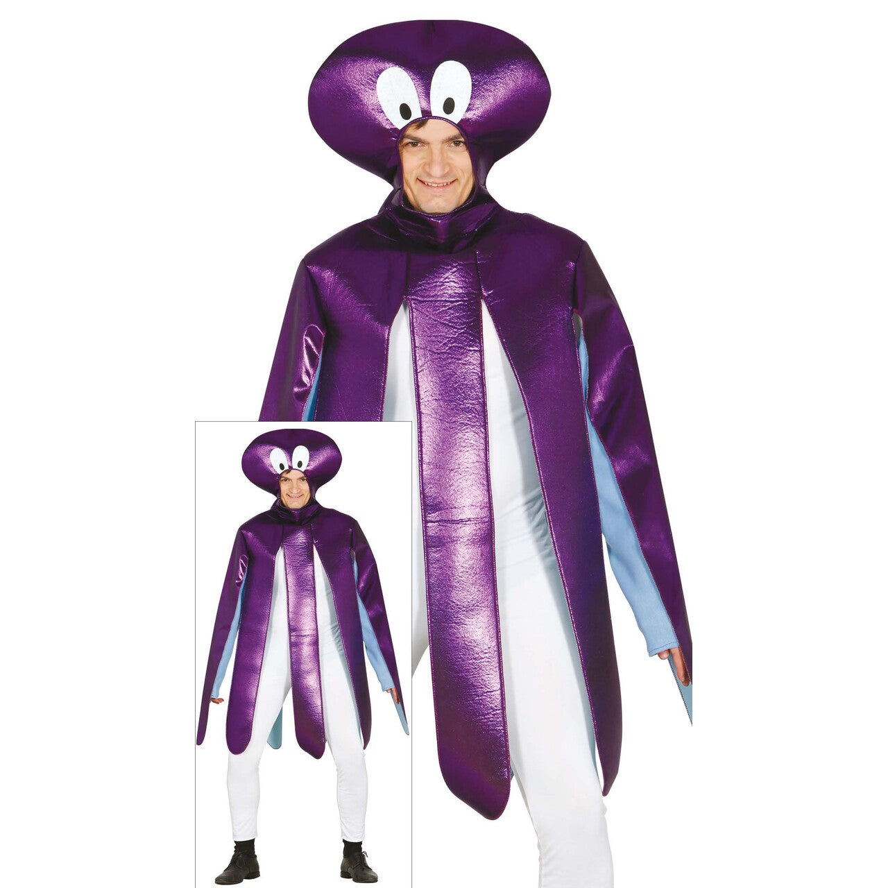 Op deze afbeelding zie je een Kostuums, van het merk Guirca. Paarse Diepzee Octopus Kostuum
