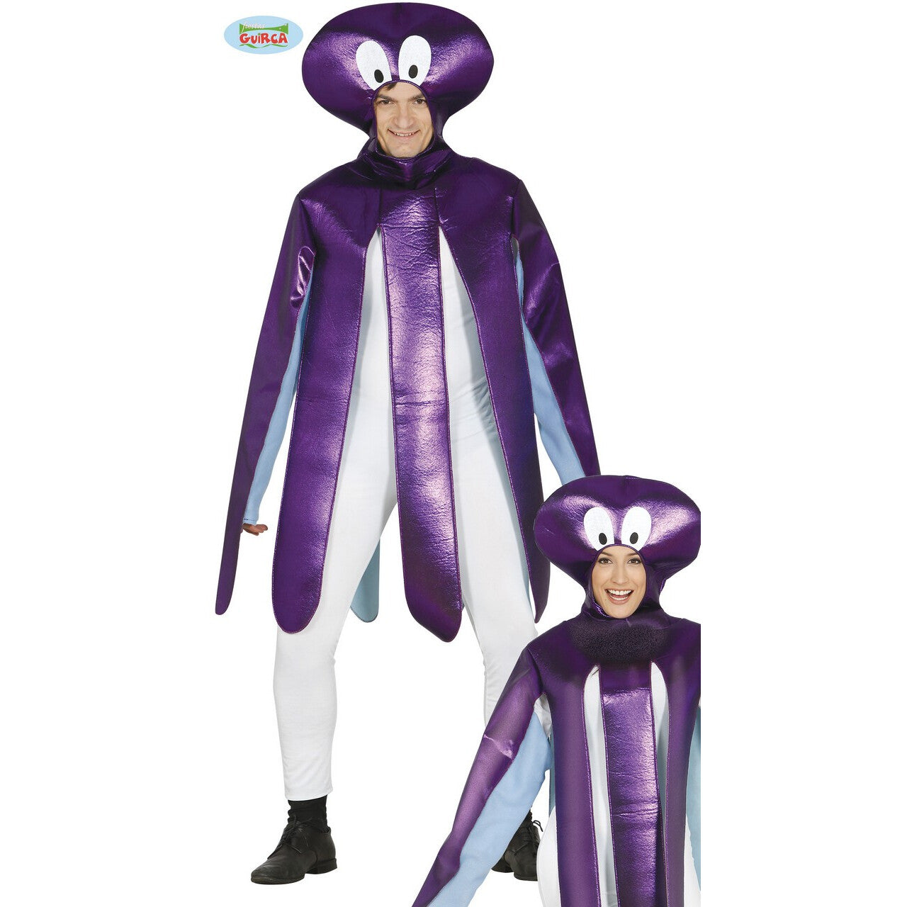 Op deze afbeelding zie je een Kostuums, van het merk Guirca. Paarse Diepzee Octopus Kostuum