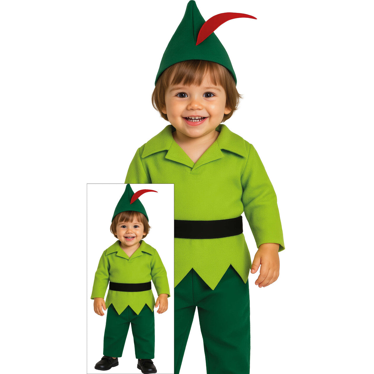 Op deze afbeelding zie je een Kostuums, van het merk Guirca. Robbie De Vrolijke Vrijbuiter Jongen Kostuum