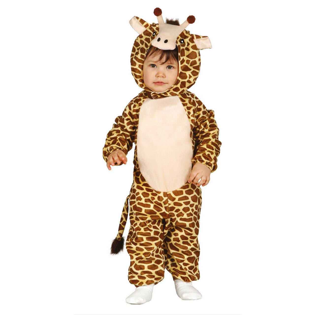 Op deze afbeelding zie je een Kostuums, van het merk Guirca. Kort Girafje Kind Kostuum