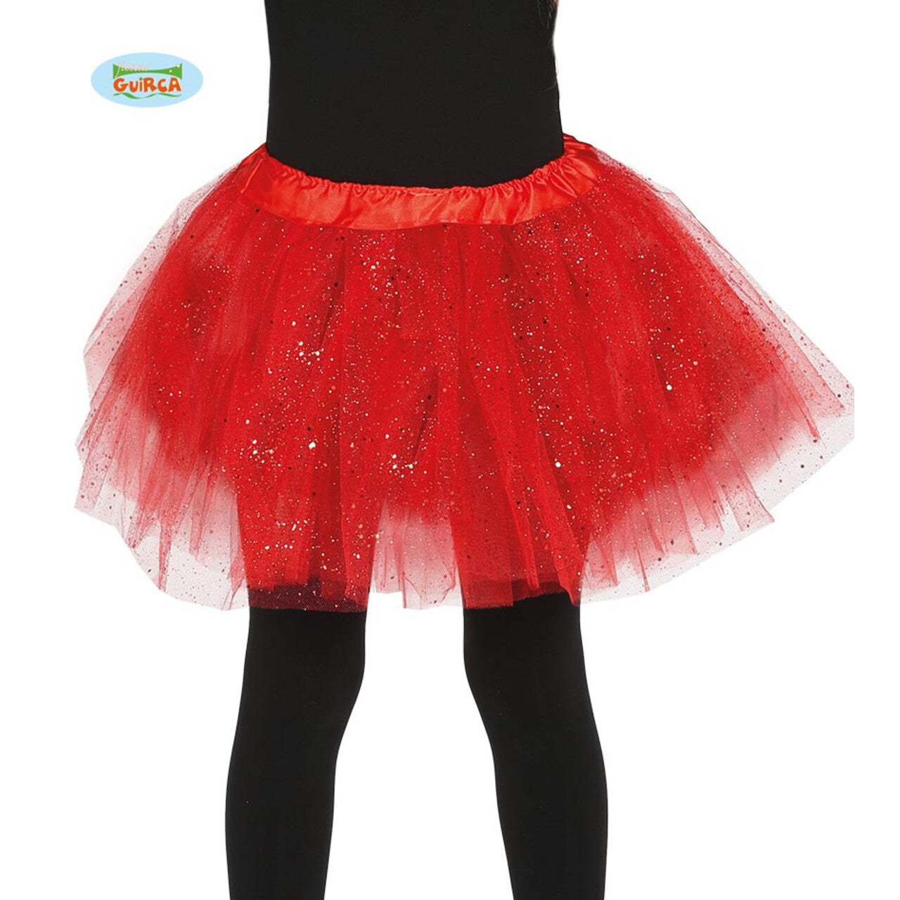 Op deze afbeelding zie je een Accessoires, van het merk Guirca. Rode Tutu Met Glitter Regen Kind