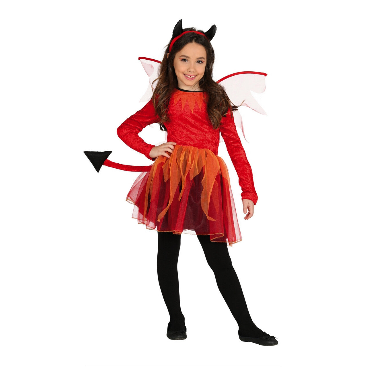 Op deze afbeelding zie je een Kostuums, van het merk Guirca. Helse Satan Meisje Kostuum