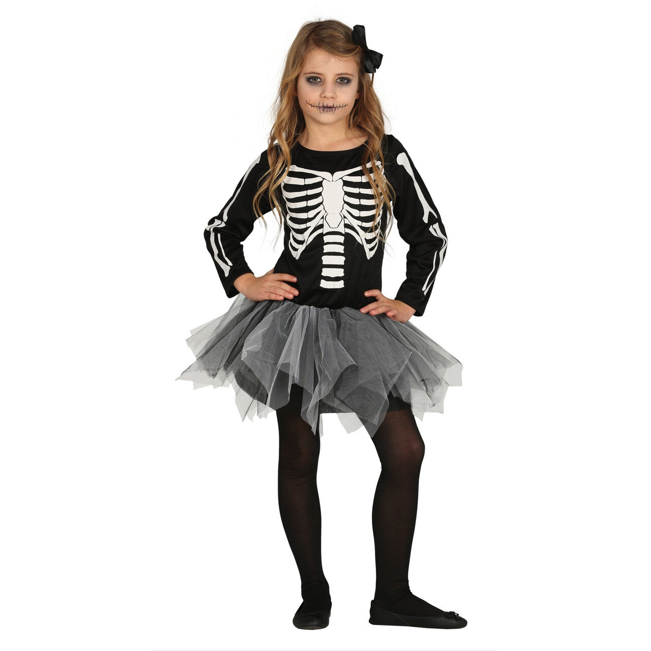 Op deze afbeelding zie je een Kostuums, van het merk Guirca. Macabere Tutu Ballerina Meisje Kostuum