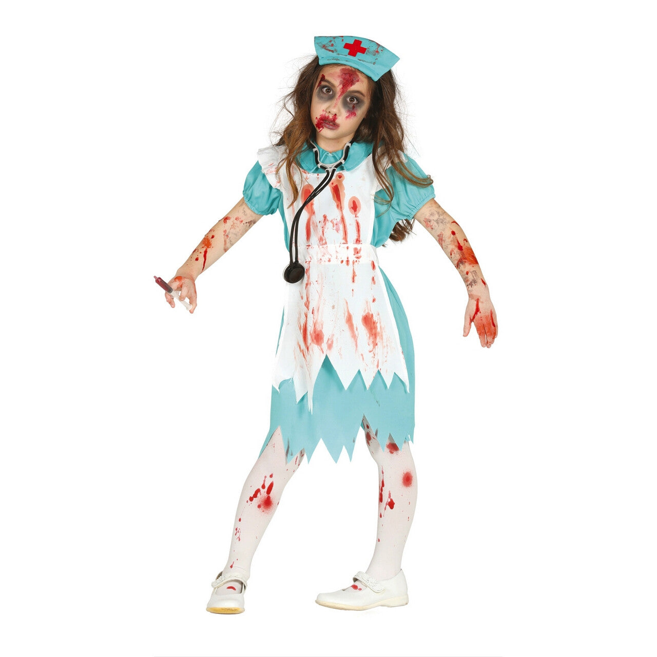 Op deze afbeelding zie je een Kostuums, van het merk Guirca. Zombie Ziekenhuis Zuster Meisje Kostuum