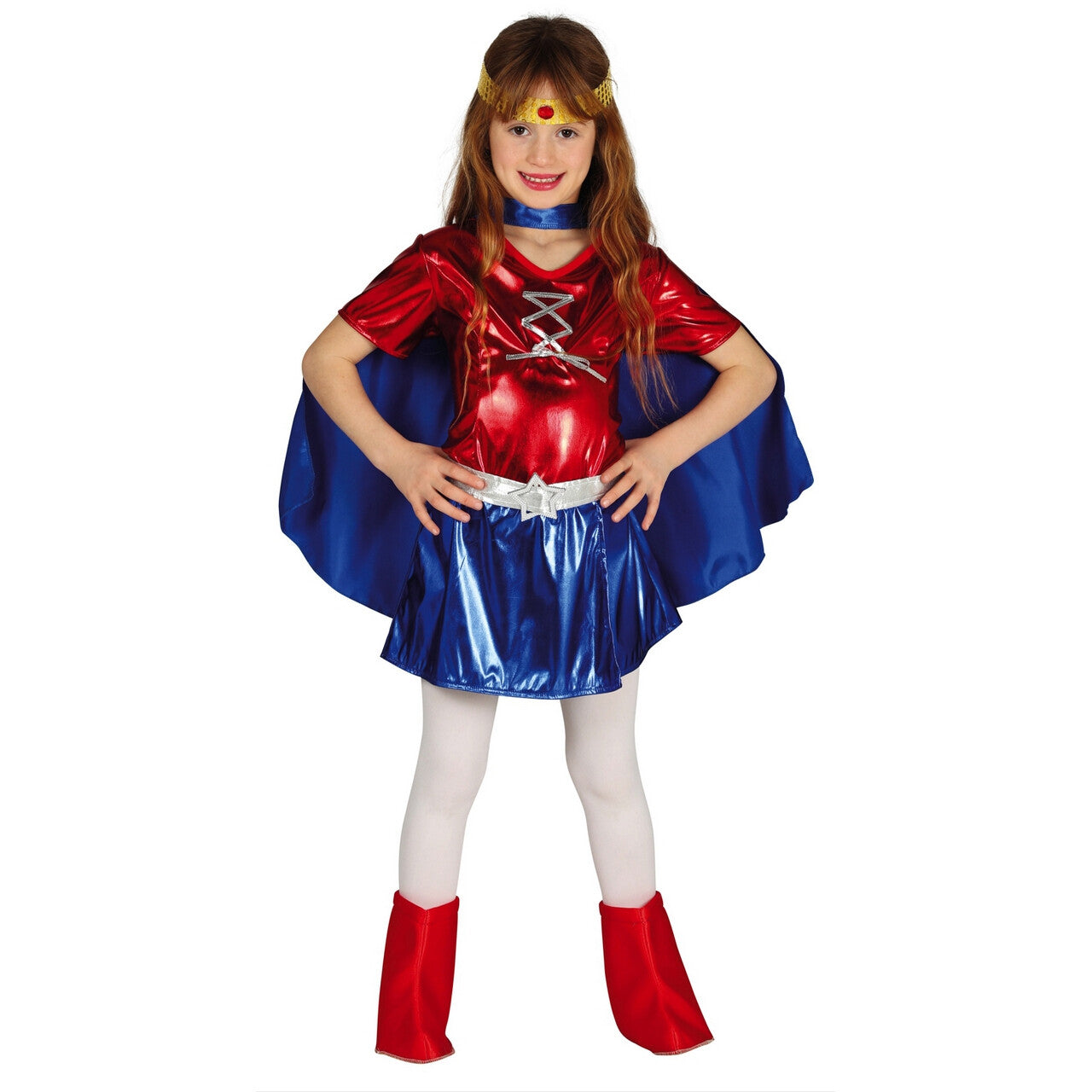 Op deze afbeelding zie je een Kostuums, van het merk Guirca. Supersterke Superheldin Meisje Kostuum