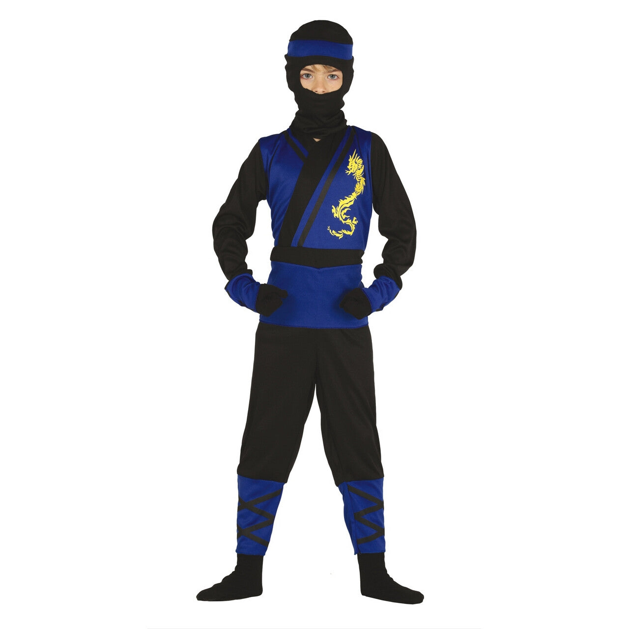 Op deze afbeelding zie je een Kostuums, van het merk Guirca. Blauwe Shogun Ninja Jongen Kostuum