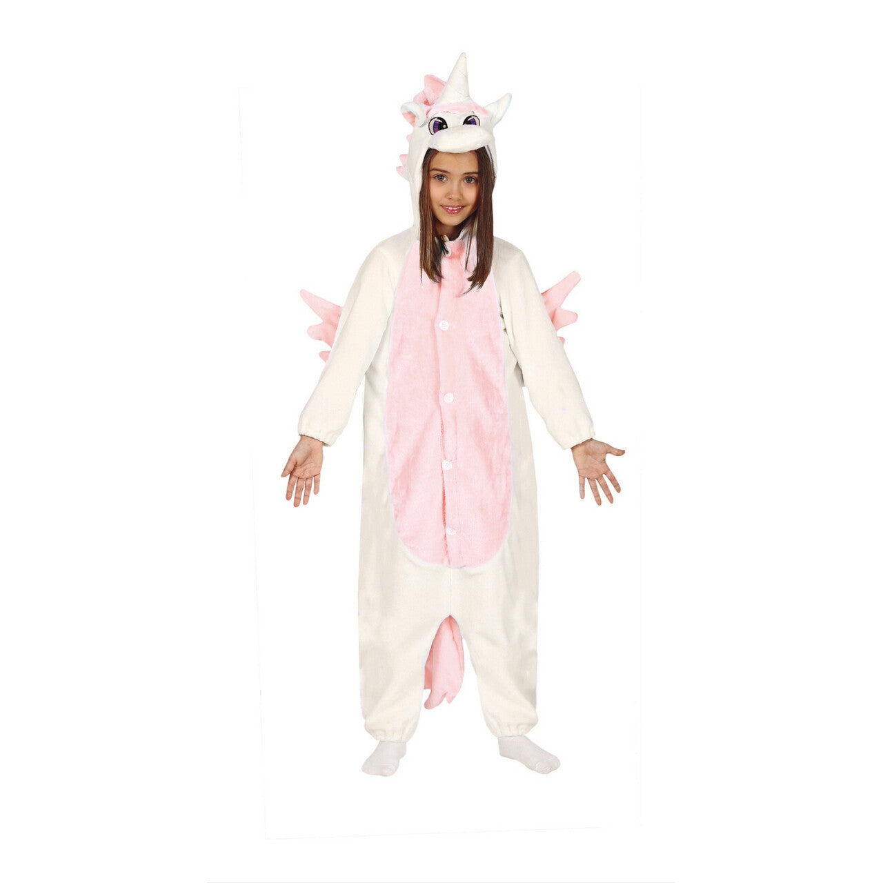 Op deze afbeelding zie je een Kostuums, van het merk Guirca. Eenhoorn Pyjama Roze Meisje Kostuum