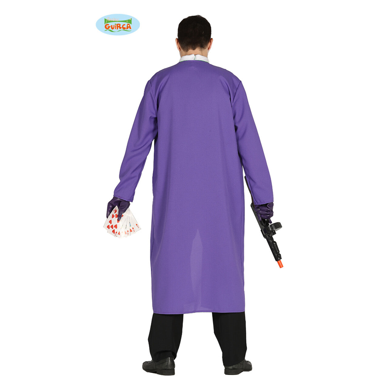 Op deze afbeelding zie je een Kostuums, van het merk Guirca. Doldwaze Batman Joker Kostuum