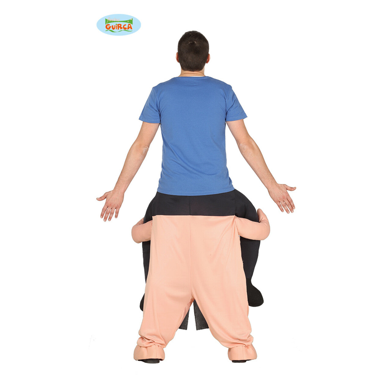 Op deze afbeelding zie je een Kostuums, van het merk Guirca. Op De Rug Van Een Japanse Sumo Worstelaar Man Kostuum