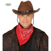Op deze afbeelding zie je een Accessoires, van het merk Guirca. Bruine Cowboy Hoed Jesse