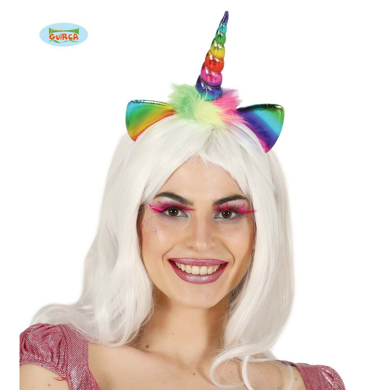 Op deze afbeelding zie je een Accessoires, van het merk Guirca. Haarband Eenhoorn Regenboog