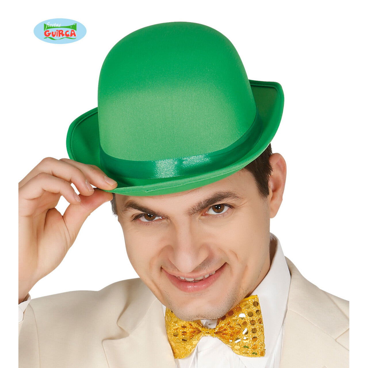 Op deze afbeelding zie je een Accessoires, van het merk Guirca. Bolhoed Theater Clown Groen