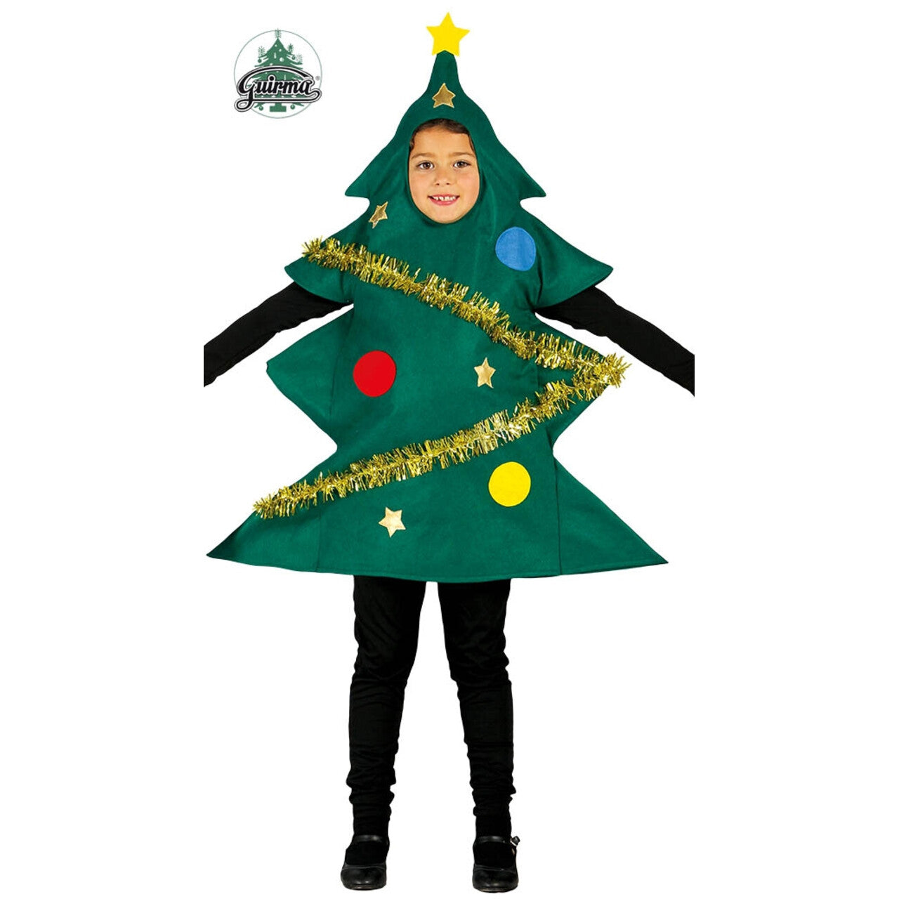 Op deze afbeelding zie je een Kostuums, van het merk Guirma. Kerstboom Sandwichbord Kind Kostuum