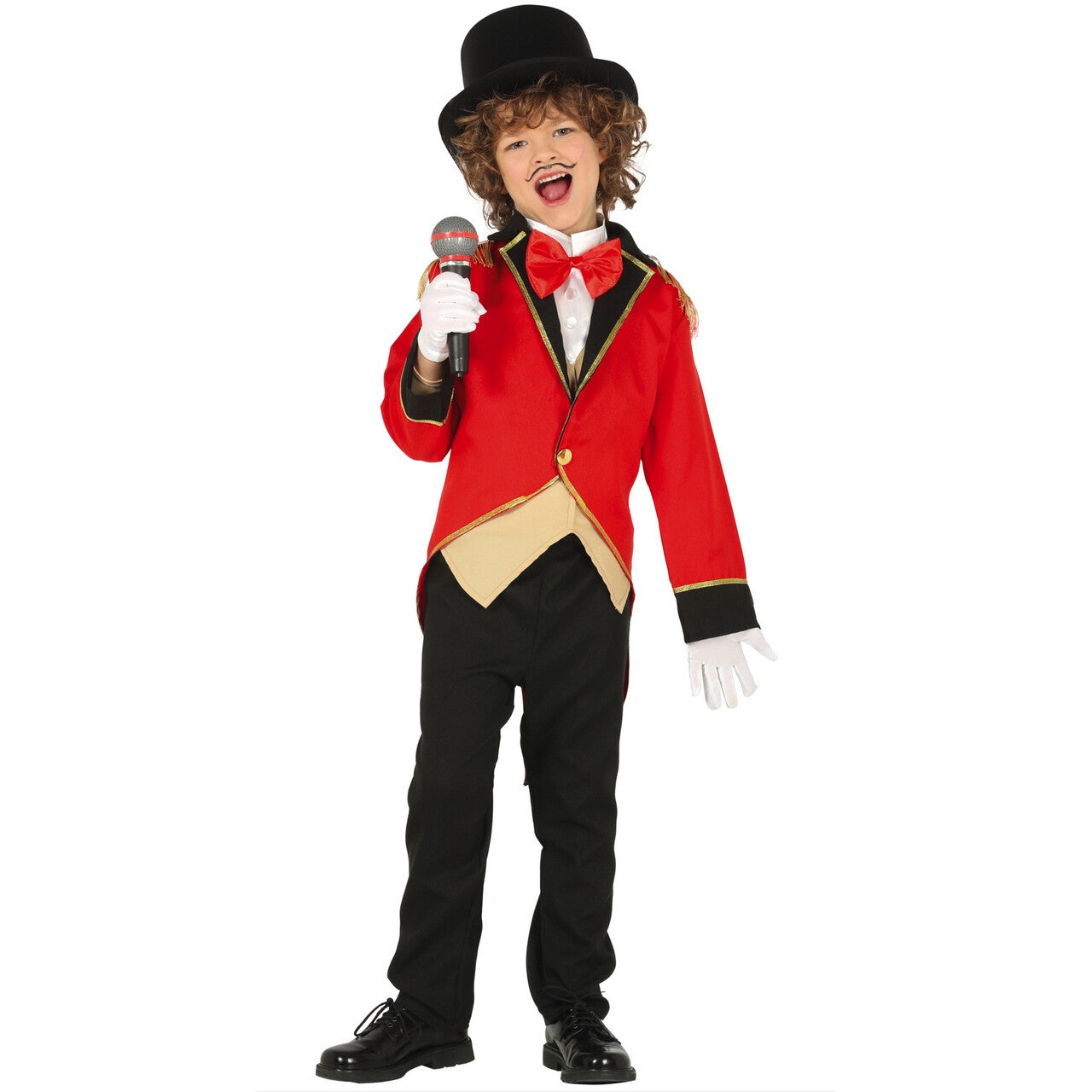 Op deze afbeelding zie je een Kostuums, van het merk Guirca. Circus Directeur Showman Jongen Kostuum