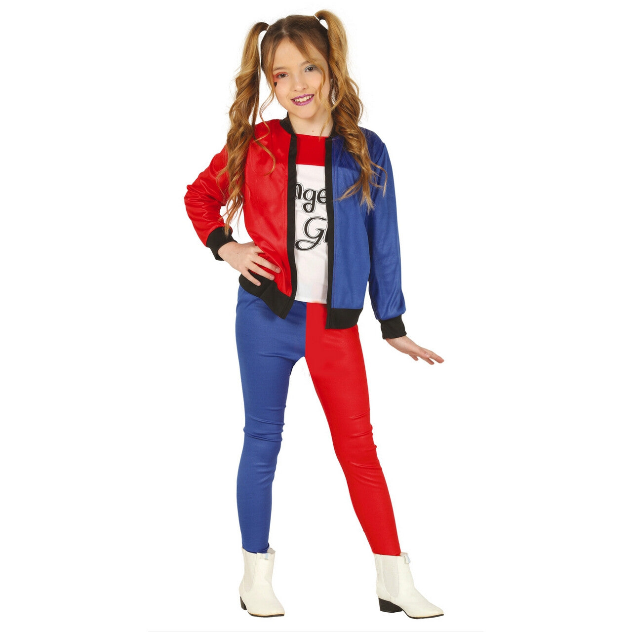 Op deze afbeelding zie je een Kostuums, van het merk Guirca. Dangerous Girl Rocker Meisje Kostuum