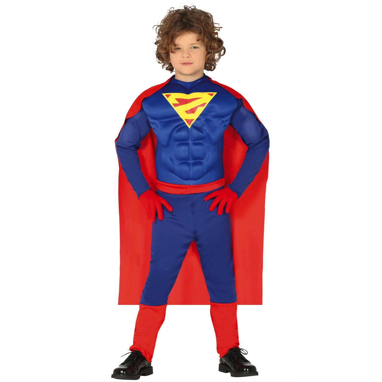 Op deze afbeelding zie je een Kostuums, van het merk Guirca. Bijna Te Gespierde Superheld Jongen Kostuum